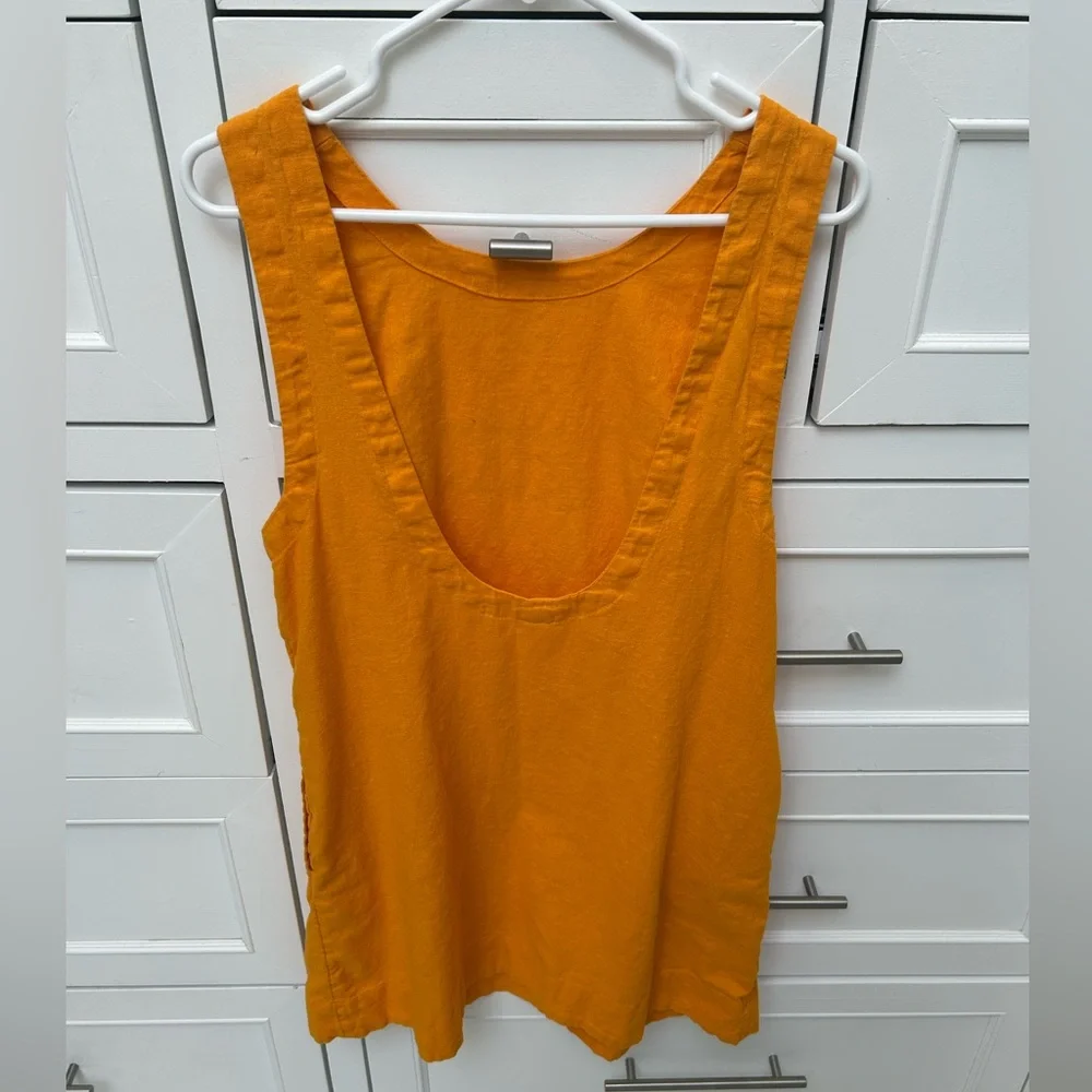Free People Full of Sunshine Cotton / Linen Mini Dress - M - Picture 6 of 8